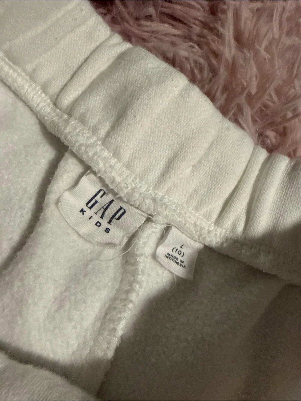 GAP White Shorts with Pastel Rainbow Detail